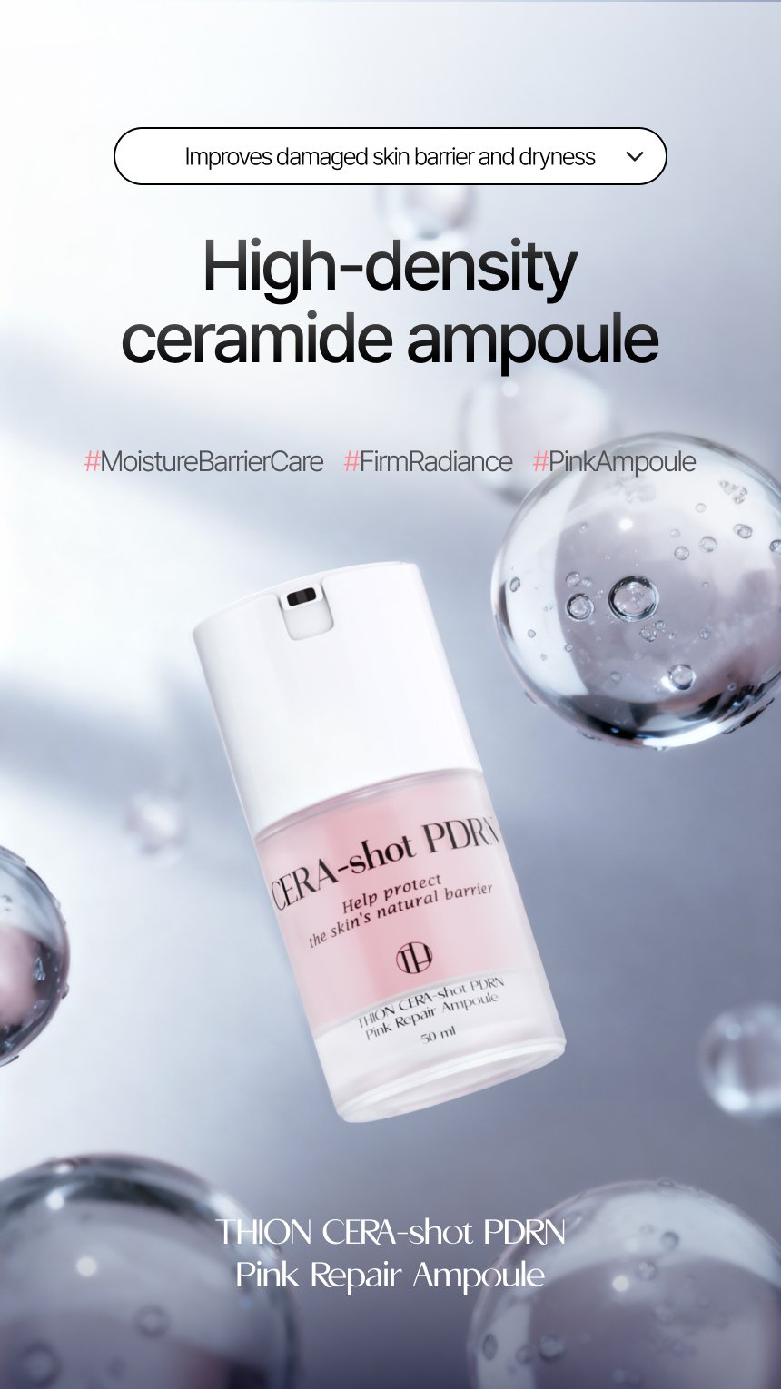 THION CERA-shot PDRN Pink Repair Ampoule overview