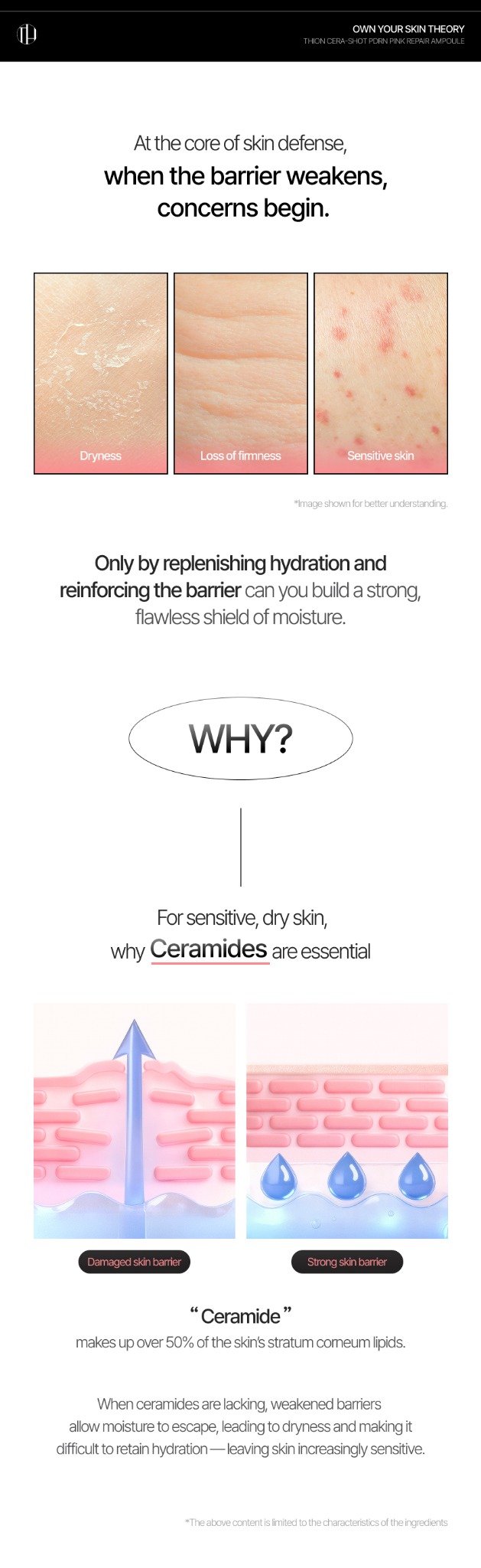 Ceramides and the skin moisture barrier