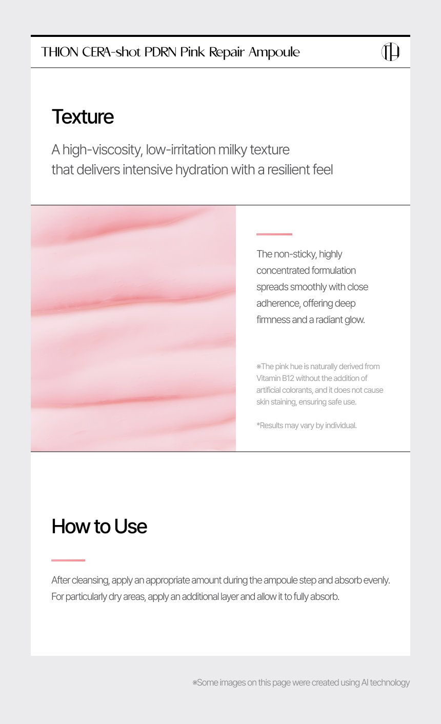 Ampoule texture and directions for use